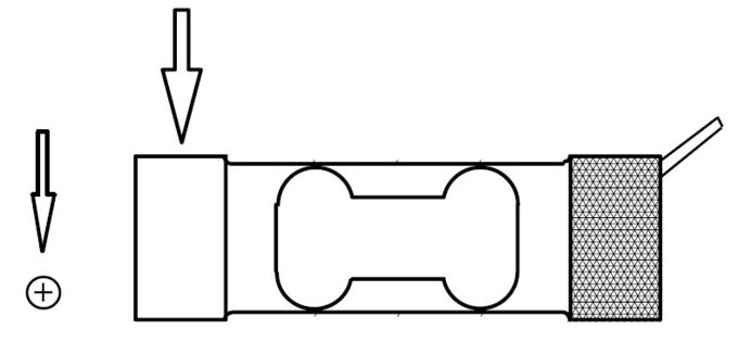 Тип одноточечный датчик обжатия ячейки загрузки алюминиевого сплава измерения усилия