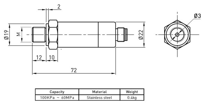 Микро- датчик 0-10v гидравлического давления тензометрического датчика для компрессора воздуха